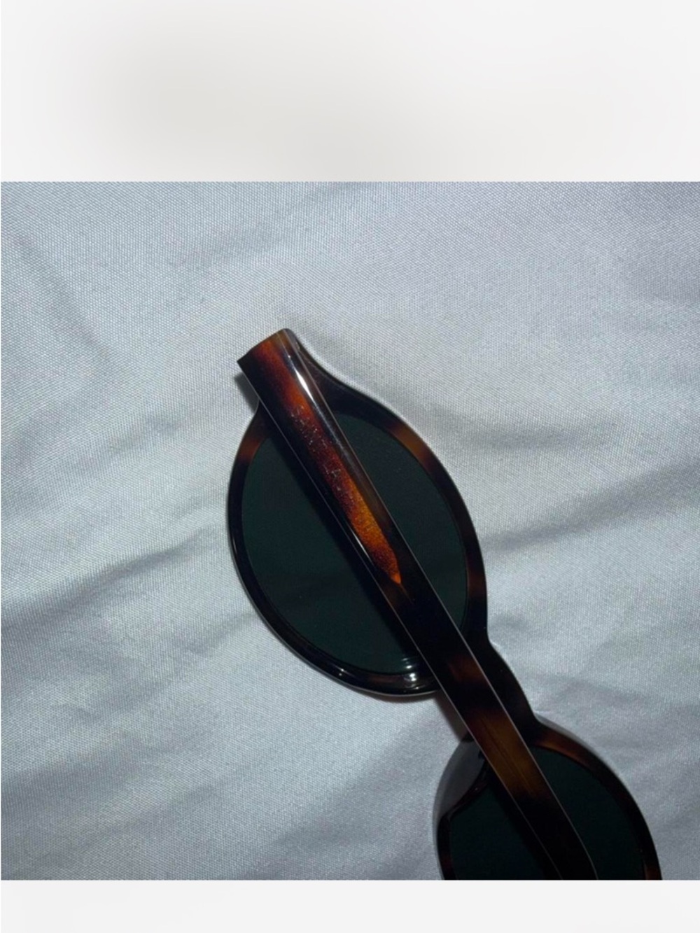 Saint Laurent Brown Tortoise Round Sunglasses - Picture 4 of 4